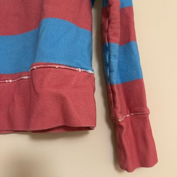 Frank & Eileen Tee Lab Bold Stripe Sweatshirt – Red & Blue, Women’s Small - Picture 5 of 7
